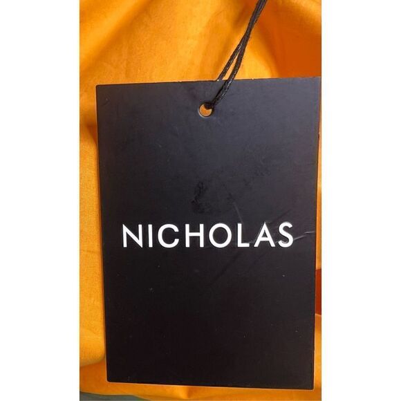 Nicholas Starla Tie Hem Top in WallFlower (orange) NWT Size 10 - Picture 5 of 9